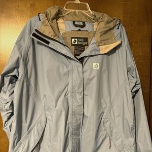 Women's Red Ledge Jacket with hood